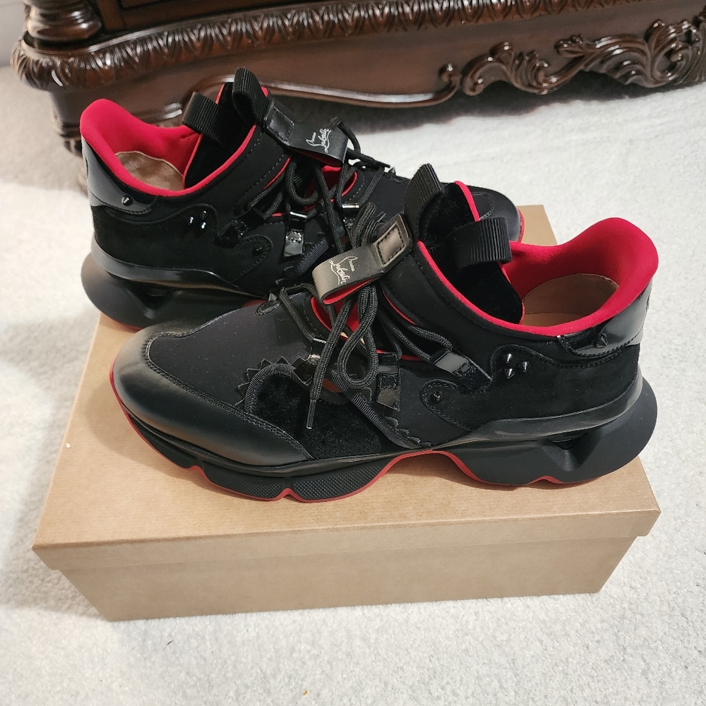 Christian Louboutin Red Runner Flat Men's Shoes